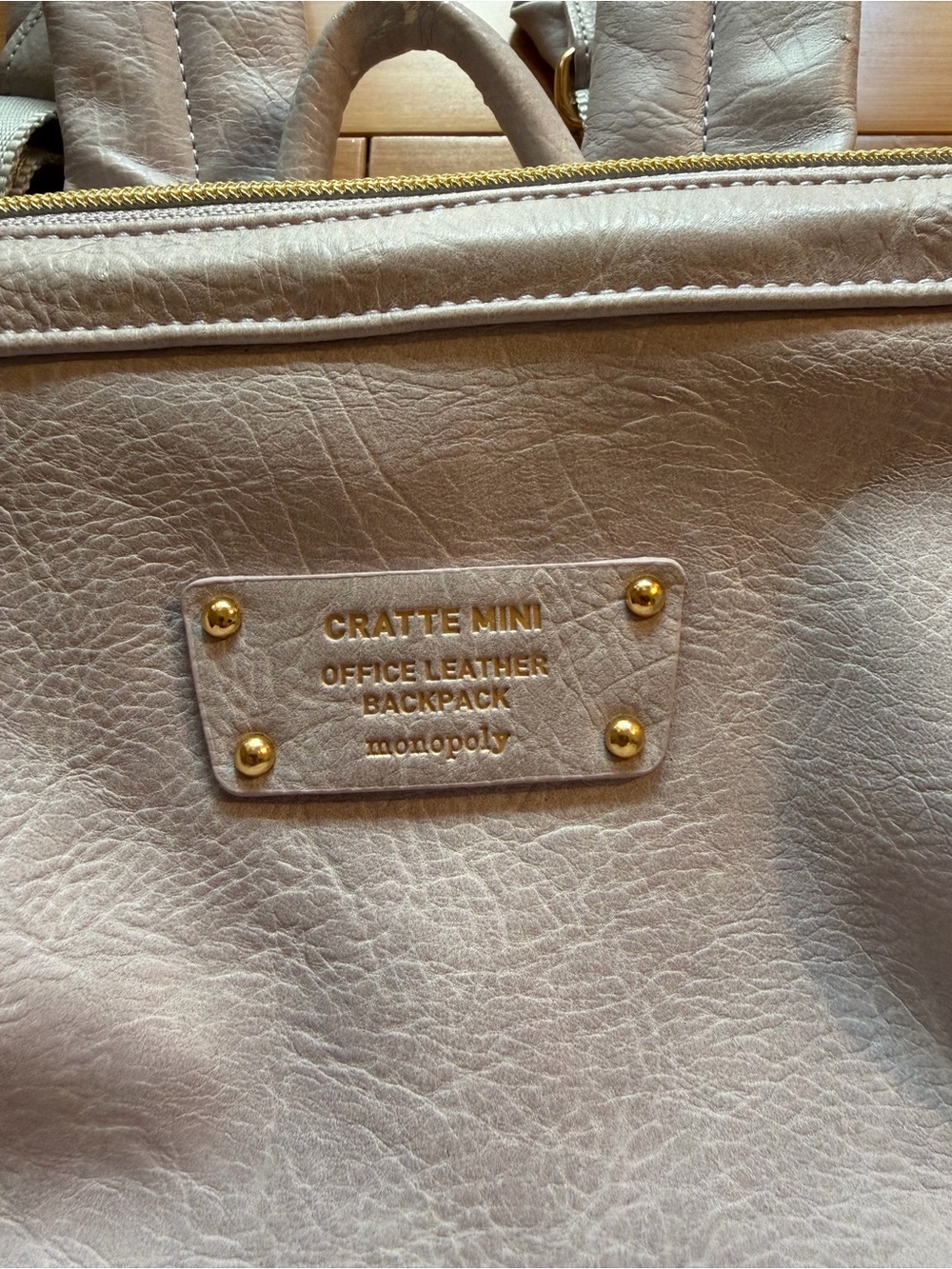 Monopoly Cratte Mini Leather Backpack – Gray Lavender - Picture 5 of 14